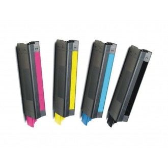 OkI Toner Cartridge tương thích với OKIDATA C810 Đen Cyan Magenta Màu vàng Lượng trang cao 8000 trang Chứng nhận ISO SGS