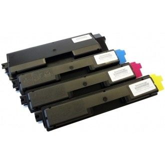 Hộp mực Kyocera TK590 bền bỉ cho máy in Kyocera FS C2026 và C2126, cung cấp các tùy chọn mực đen, lục lam, đỏ tươi và vàng