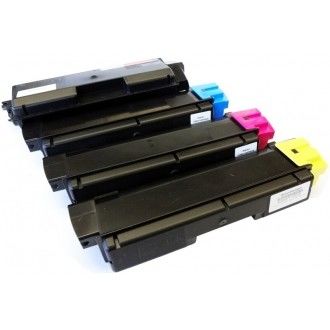 Hộp mực Kyocera TK580 Thay thế cho Máy in Kyocera FS5105DN 5205DN Năng suất trang in cao Đen Xanh Lục Đỏ Vàng